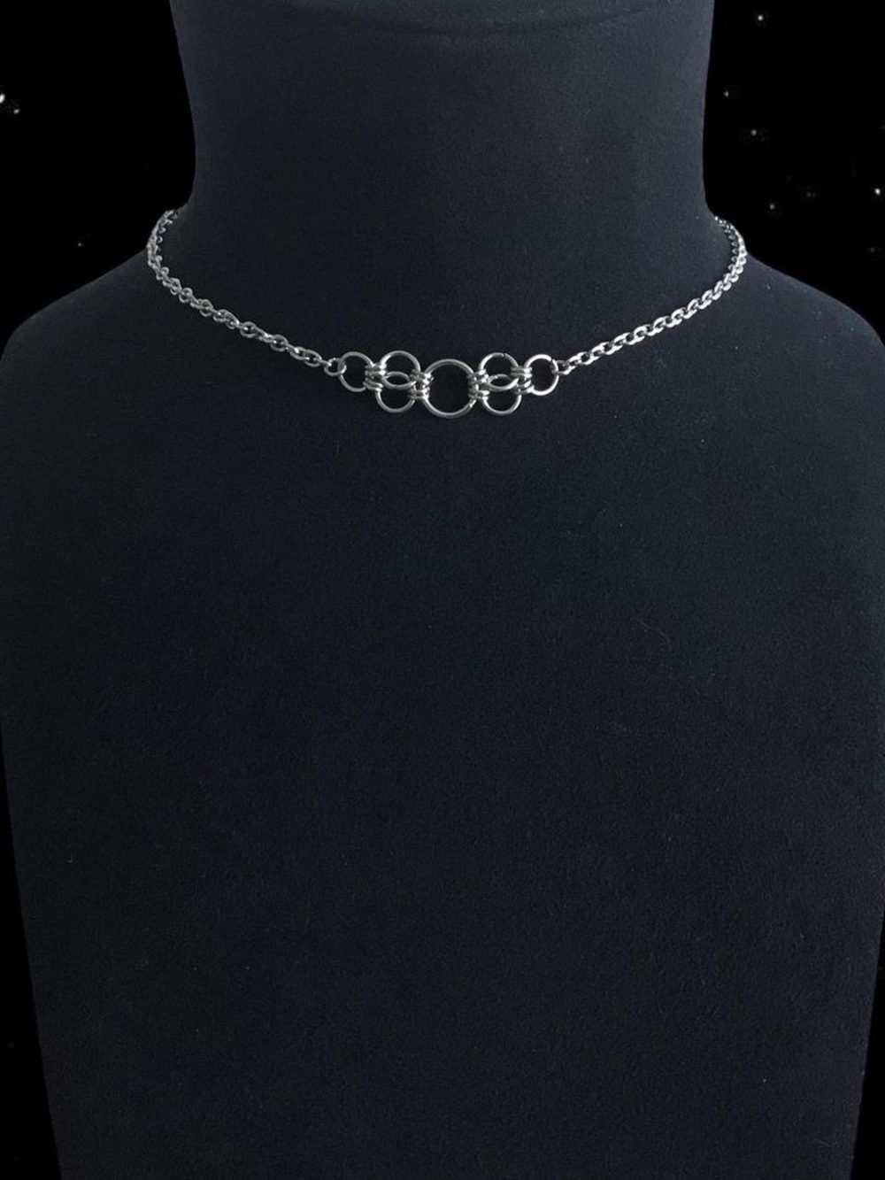 Alternative Chainmail Choker Necklace - Women Jewelry